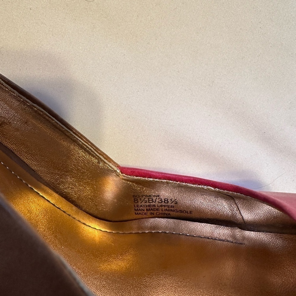 Bcbgeneration Heels Slingback Leather Upper Red &… - image 7